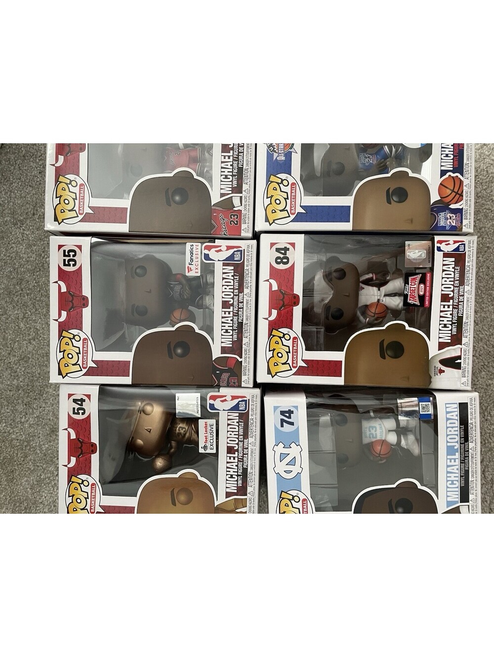 Michael Jordan Funko Pop Lot Of 6 (54, 55, 56, 74, 84, 100) - Picture 3 of 7